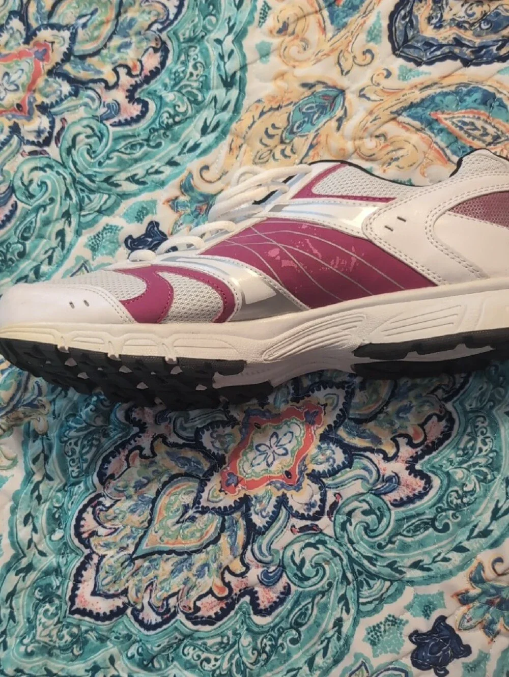Athletech White and Pink Women's Athletic Sneakers